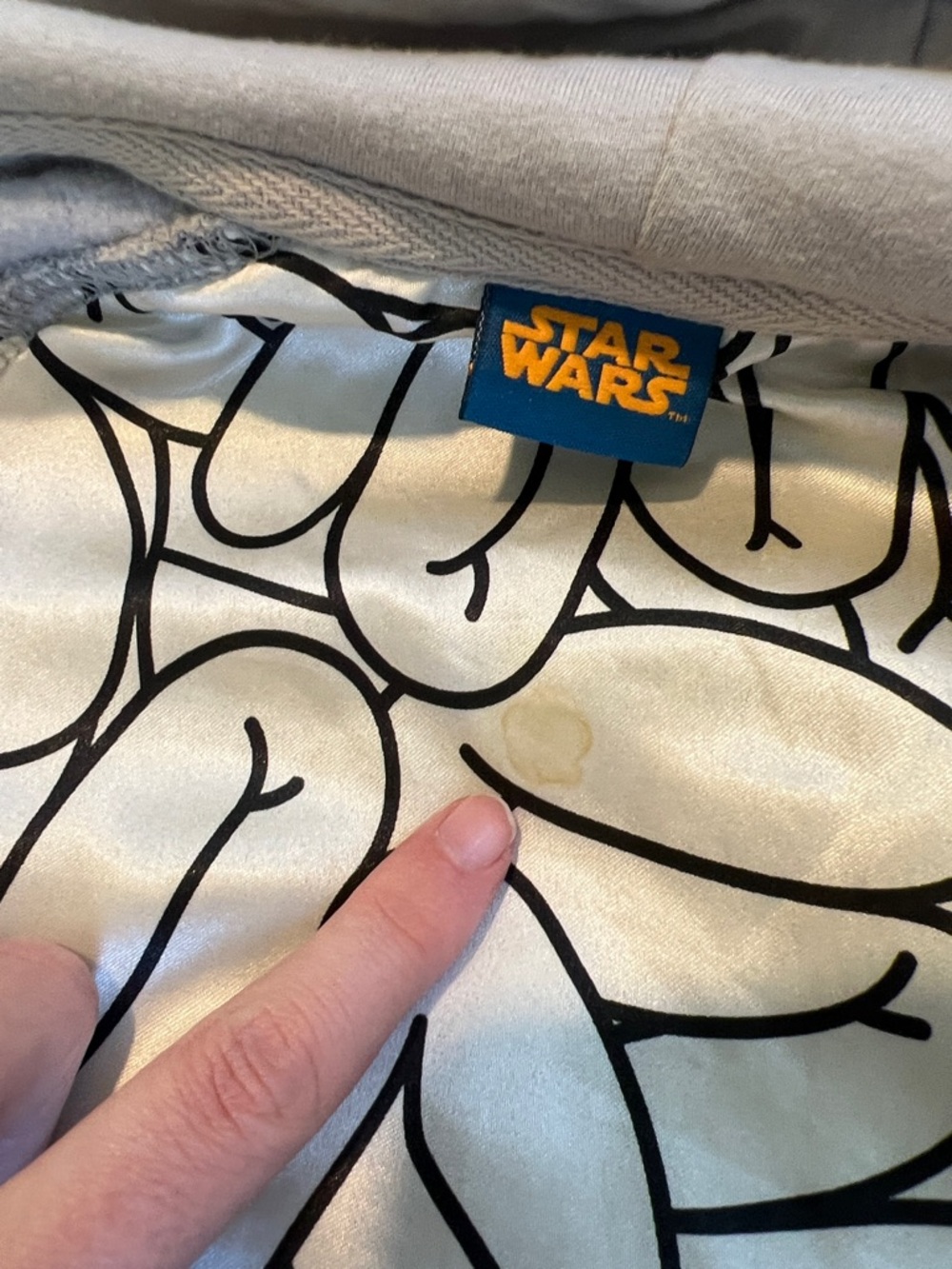 Taun Taun Two-Tone Zip Hoodie with Lightsaber Zipper - Picture 9 of 11